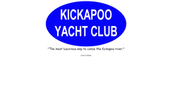 Desktop Screenshot of kickapooyachtclub.com