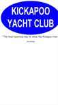 Mobile Screenshot of kickapooyachtclub.com