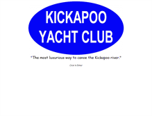 Tablet Screenshot of kickapooyachtclub.com